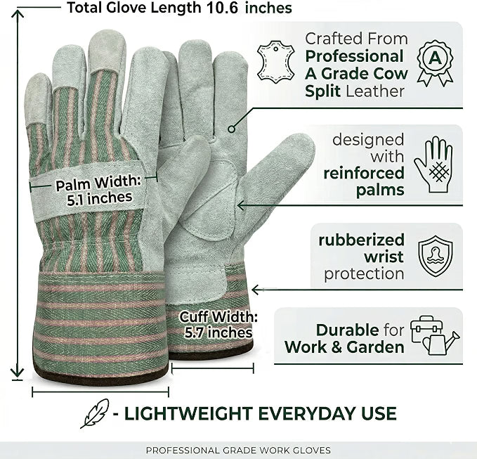 The Heavy-Duty Garden Gloves Leaf Clams