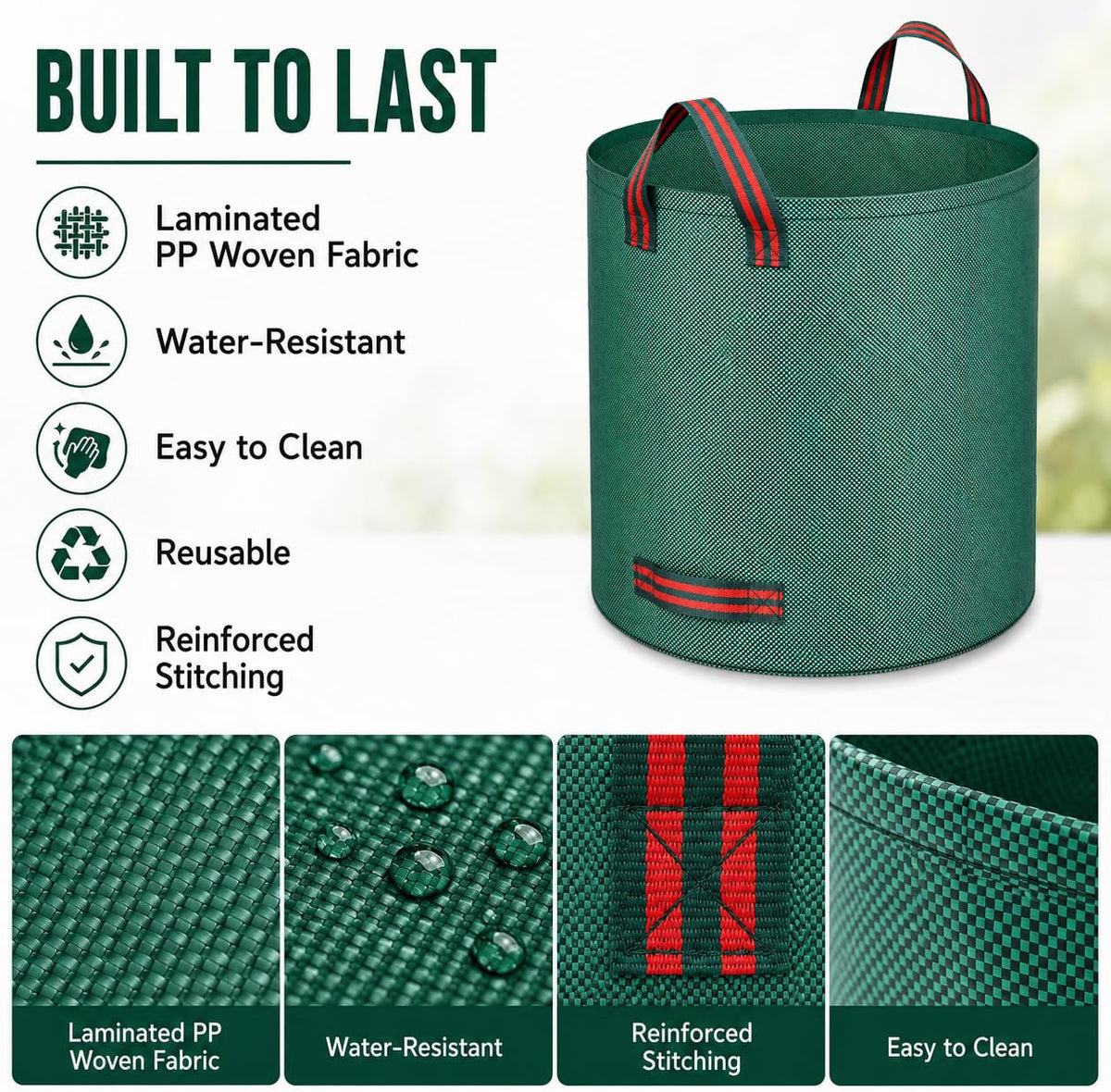 The Heavy-Duty Yard Waste Bag (80-Gallon) Leaf Clams
