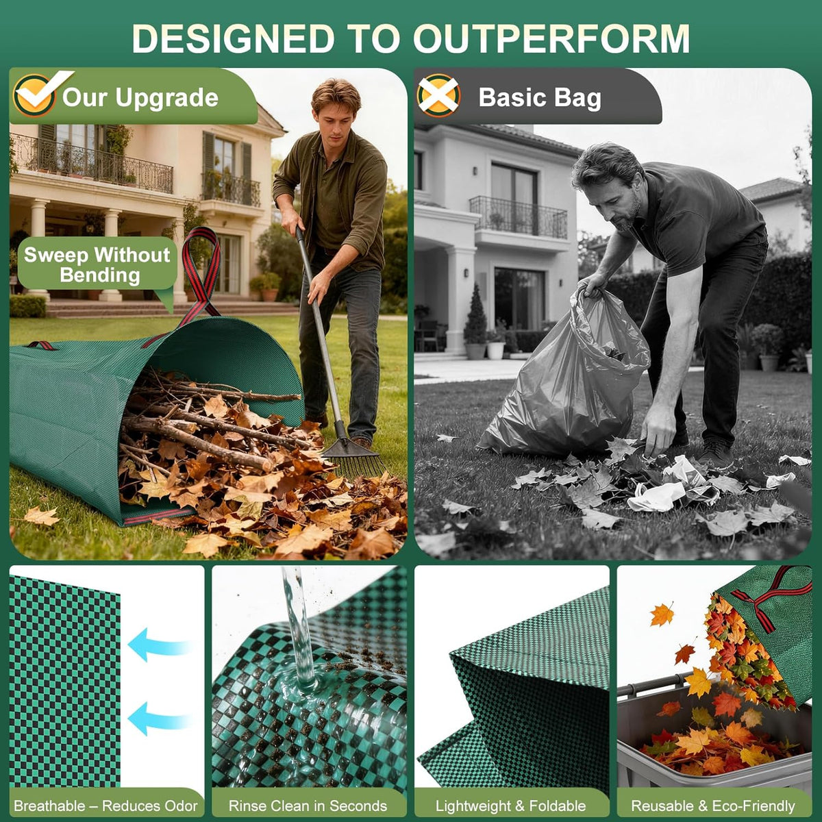 72-Gallon Leaf Cleanup Bundle Leaf Clams
