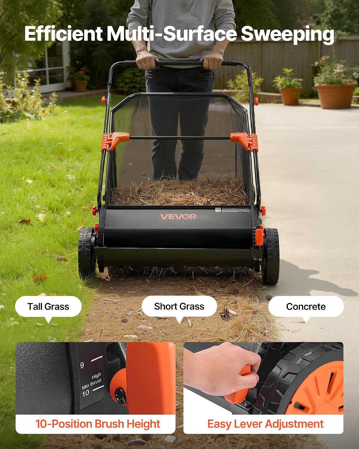 The Large Heavy-Duty Leaf Sweeper (30in)