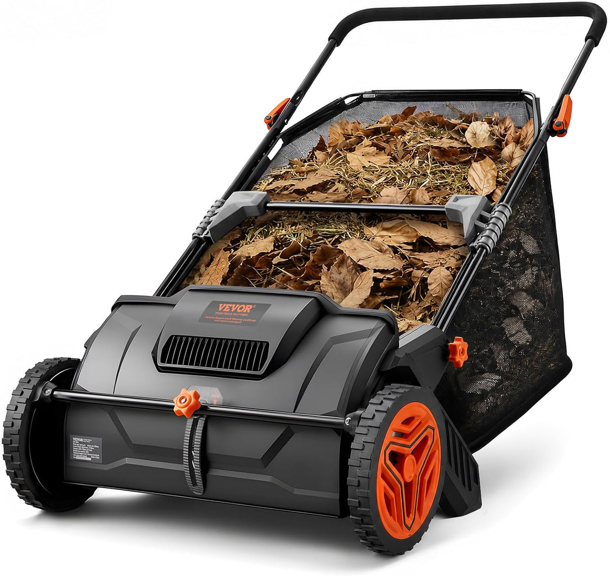 The Push Lawn Sweeper Mini (21in) Leaf Clams